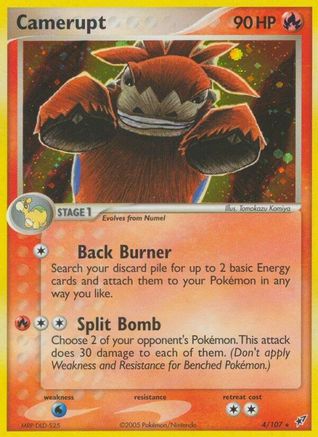 Camerupt 004 - Holofoil Deoxys - Holo Rare