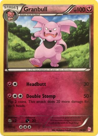 Granbull (#14) 014 XY Trainer Kit Sylveon & Noivern - Common