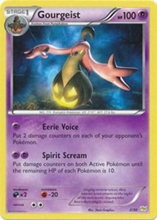 Gourgeist 002 XY Trainer Kit Sylveon & Noivern - Common