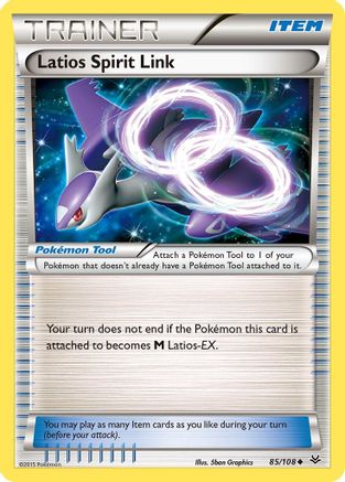 Latios Spirit Link 085/108 - Reverse Holofoil XY Roaring Skies - Uncommon