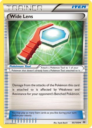 Wide Lens 095 - Reverse Holofoil XY Roaring Skies - Uncommon