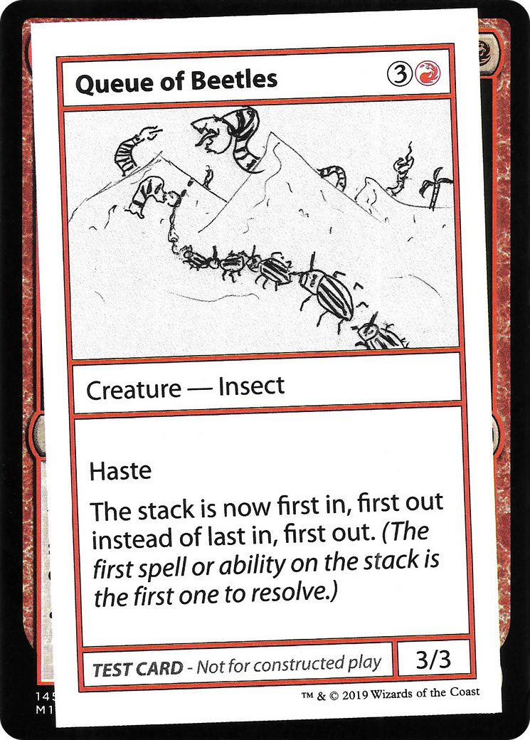 Queue of Beetles (No PW Symbol) (CMB1-061) - Mystery Booster Playtest Cards 2021