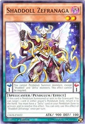 Shaddoll Zefranaga (CROS-EN022) - Crossed Souls 1st Edition