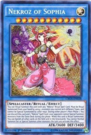 Nekroz of Sophia (CROS-EN038) - Crossed Souls 1st Edition