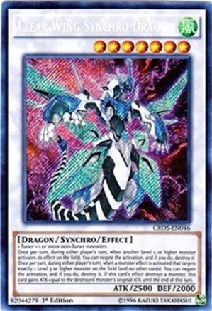 Clear Wing Synchro Dragon (CROS-EN046) - Crossed Souls 1st Edition