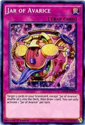 Jar of Avarice (CROS-EN074) - Crossed Souls 1st Edition