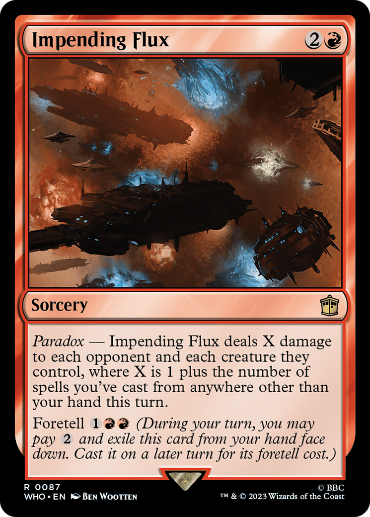Impending Flux (WHO-087) - Doctor Who Foil