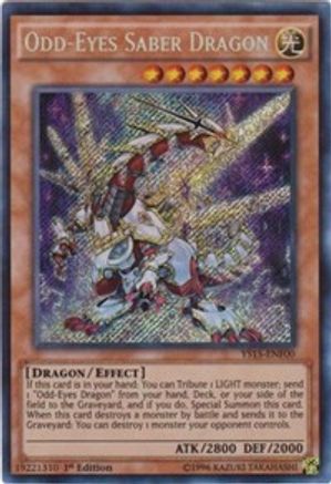Odd-Eyes Saber Dragon (YS15-ENF00) - Starter Deck: Saber Force 1st Edition
