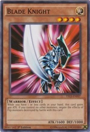 Blade Knight (YS15-ENF07) - Starter Deck: Saber Force 1st Edition