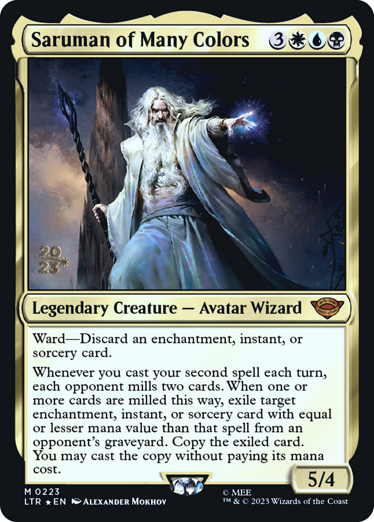 Saruman of Many Colors (PRE-223S) - Tales of Middle-earth Promos Foil