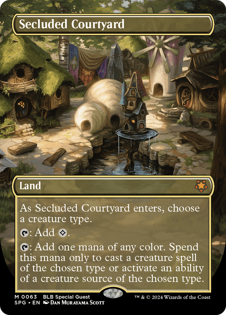 Secluded Courtyard (Borderless) (SPG-063) - Special Guests