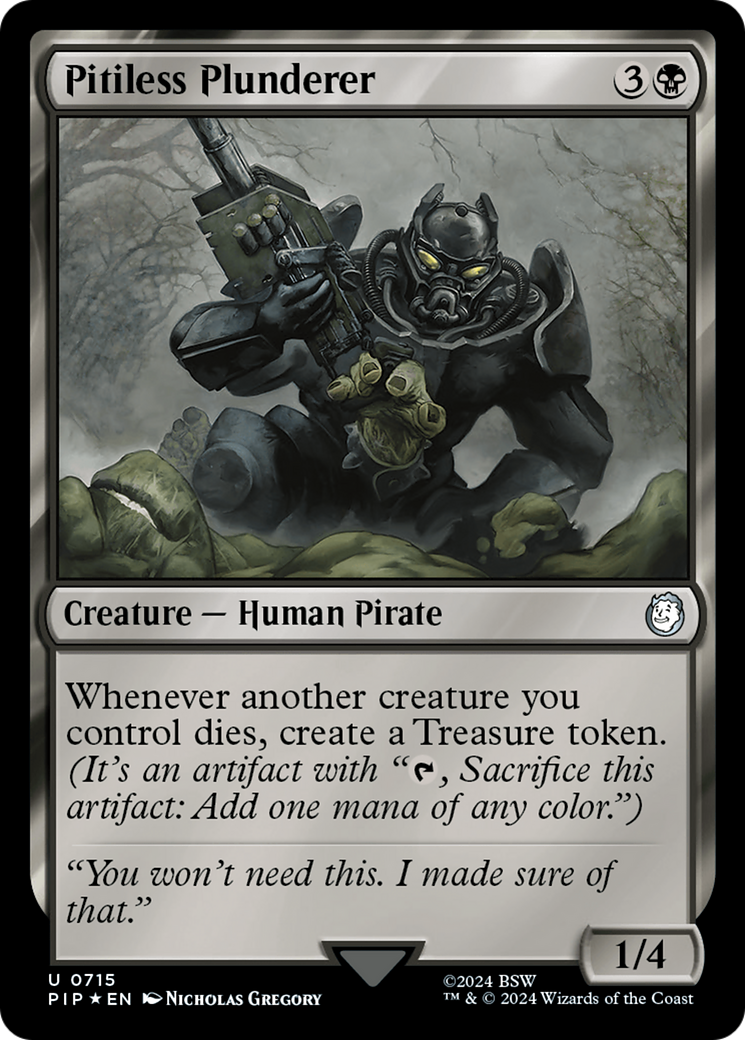 Pitiless Plunderer (Surge Foil) (PIP-715) - Fallout Foil