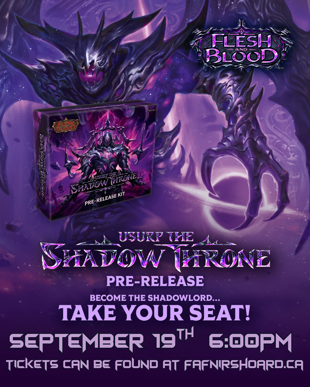 Flesh and Blood Usurp the Shadow Throne Pre-Release Ticket