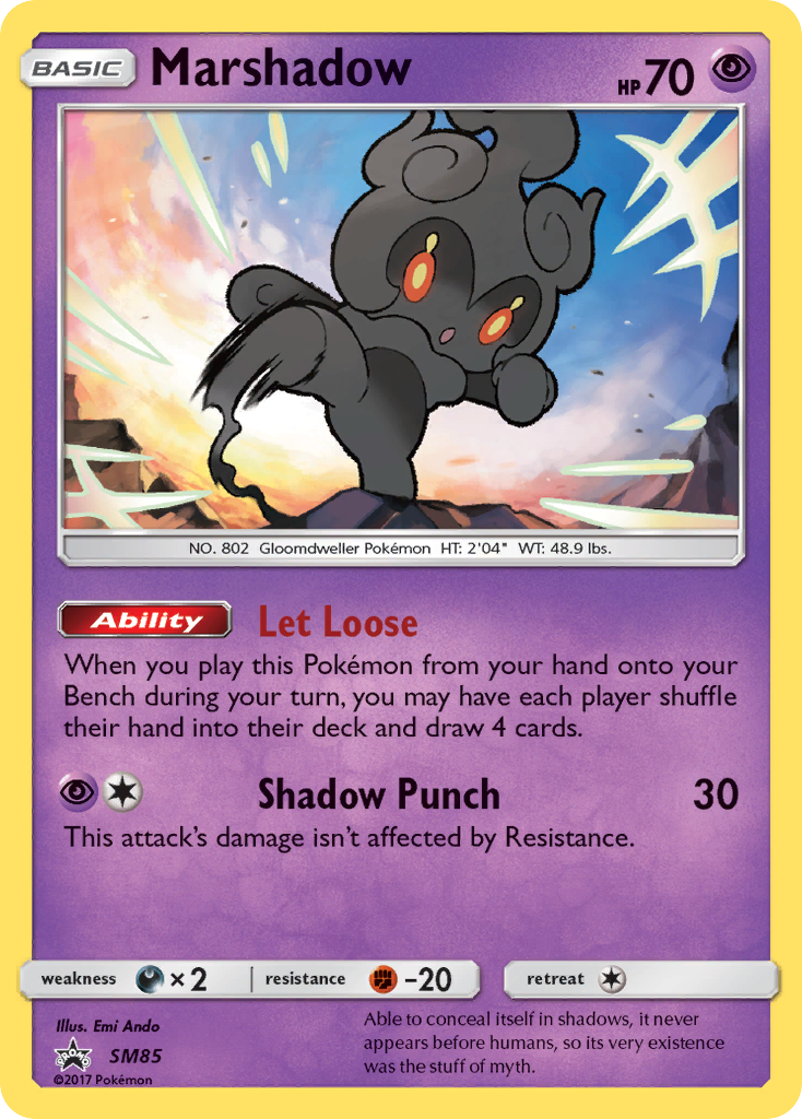 Marshadow SM85 - Holofoil SM Promos - Promo