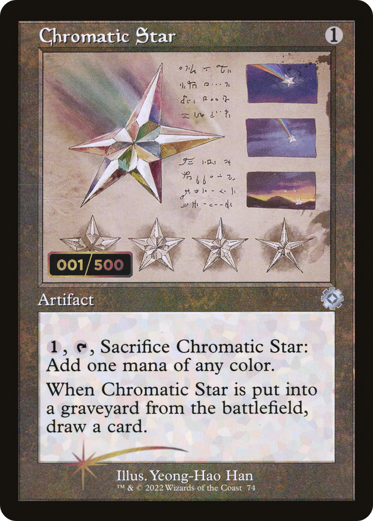Chromatic Star (Schematic) (Serial Numbered) (BRR-74Z) - The Brothers' War Retro Artifacts Foil