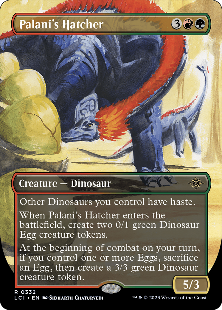 Palani's Hatcher (Borderless) (LCI-332) - The Lost Caverns of Ixalan Foil