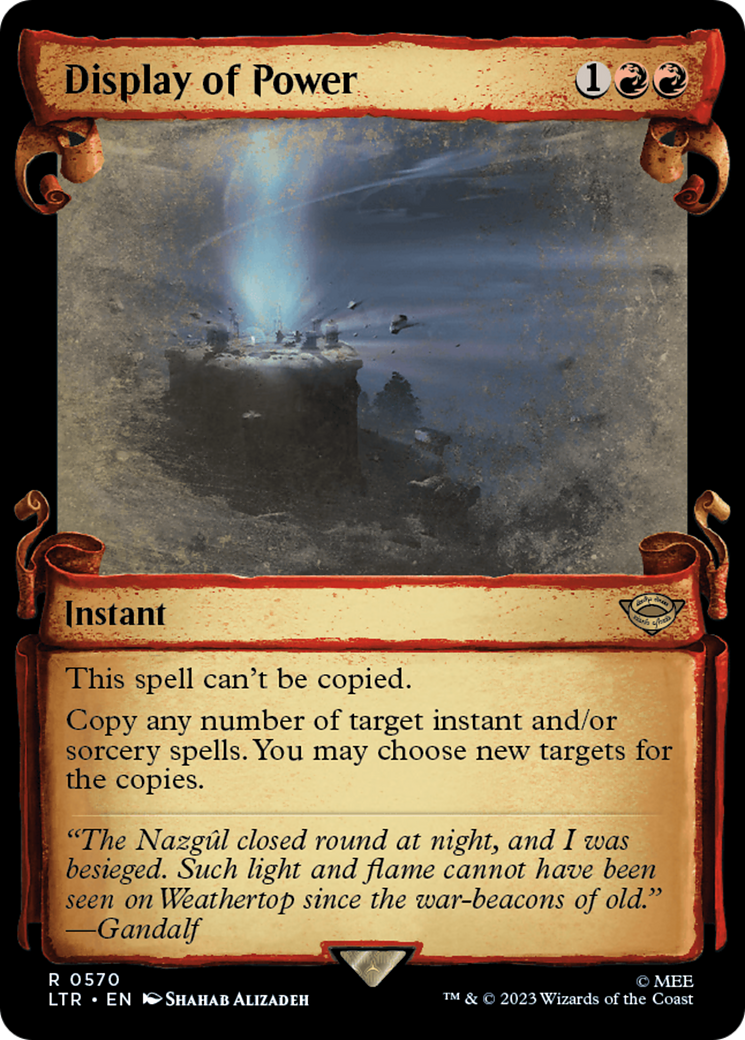 Display of Power (Showcase Scrolls) (LTR-570) - The Lord of the Rings: Tales of Middle-earth: (Showcase) Foil