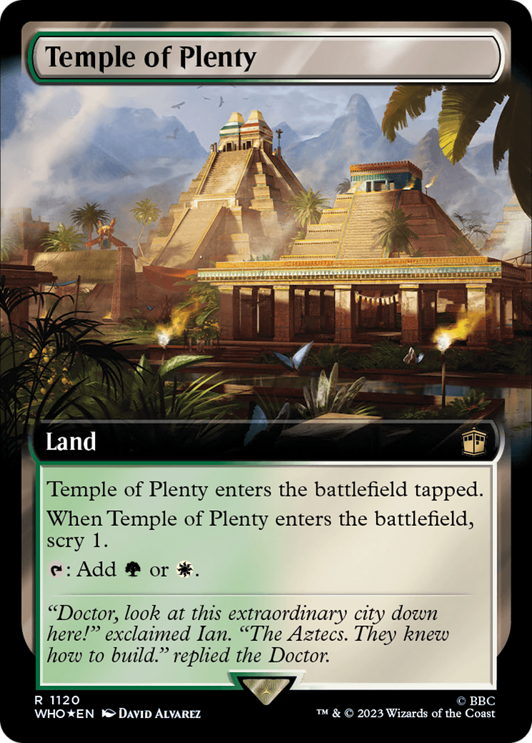 Temple of Plenty (Extended Art) (Surge Foil) (WHO-1120) - Doctor Who: (Extended Art) Foil