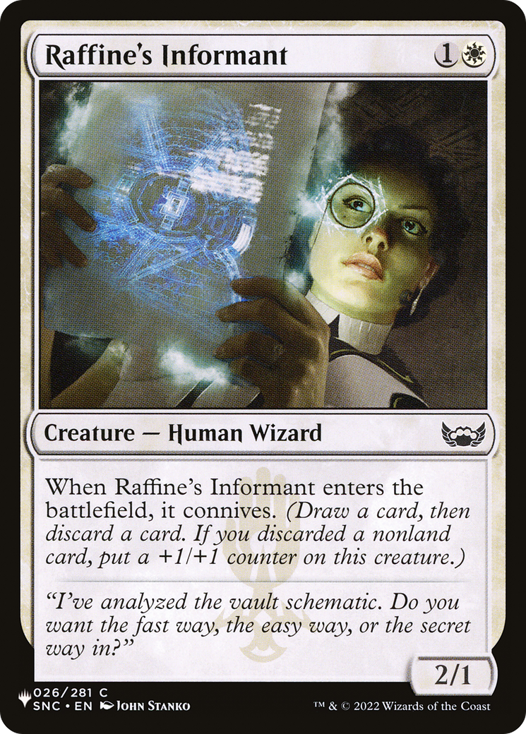 Raffine's Informant (LIST-SNC-26) - The List