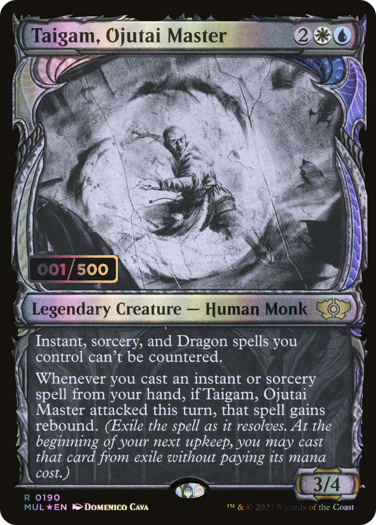 Taigam, Ojutai Master (Serial Numbered) (MUL-190Z) - Multiverse Legends: (Showcase) Foil