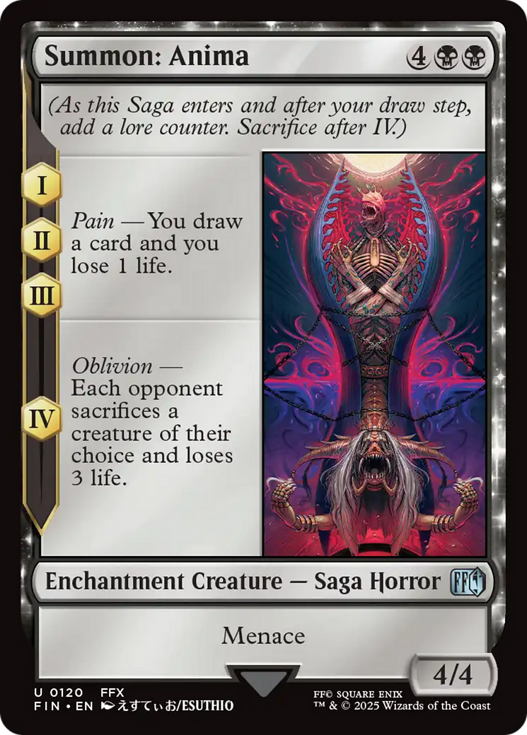 Summon: Anima (FIN-120) - FINAL FANTASY: (enchantment) Foil