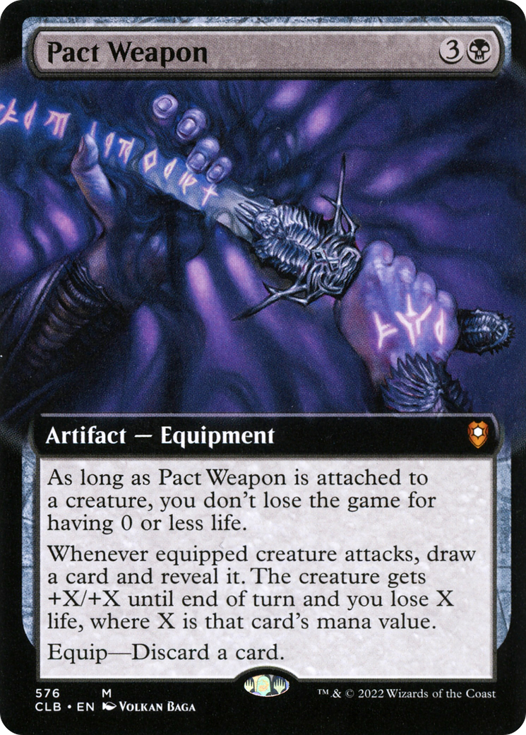 Pact Weapon (Extended Art) (CLB-576) - Commander Legends: Battle for Baldur's Gate: (Extended Art) Foil