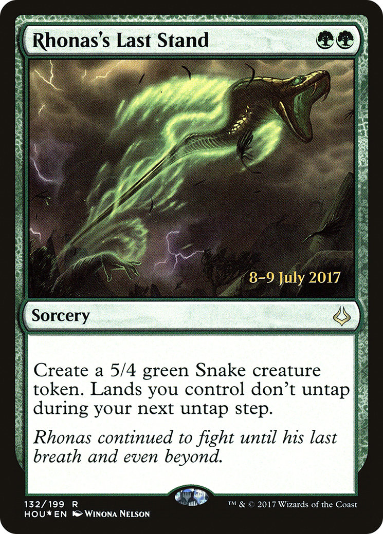 Rhonas's Last Stand (PRE-132) - Hour of Devastation Promos Foil