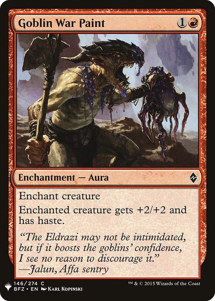 Goblin War Paint (LIST-146) - The List
