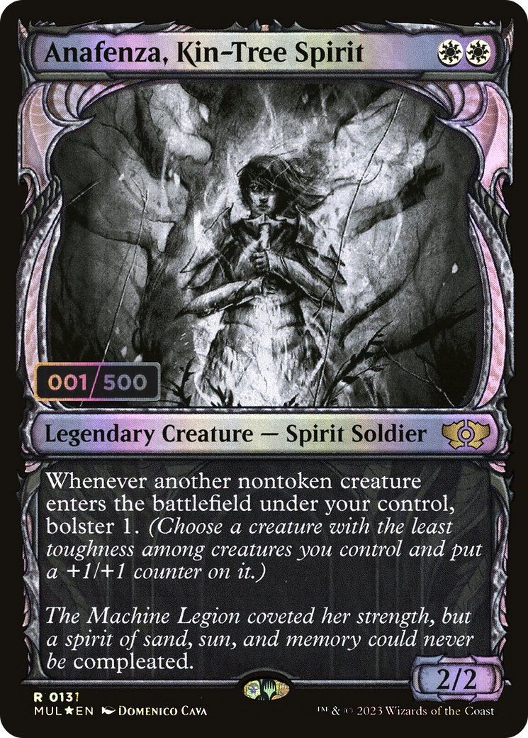 Anafenza, Kin-Tree Spirit (Serial Numbered) (MUL-131Z) - Multiverse Legends: (Showcase) Foil