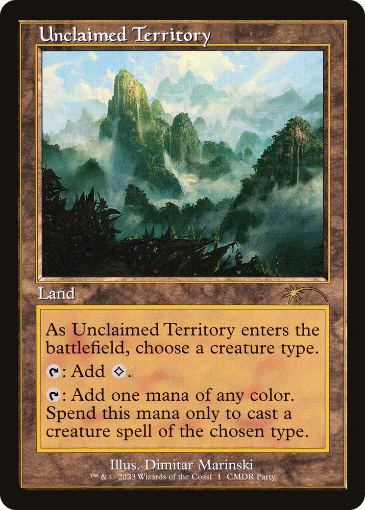 Unclaimed Territory (Retro Frame) (WPN-011) - Wizards Play Network 2023 Foil