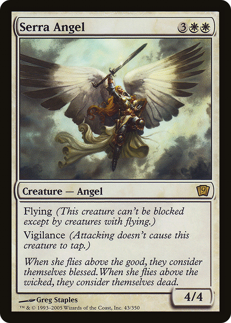Serra Angel (9ED-43★) - 9th Edition Foil