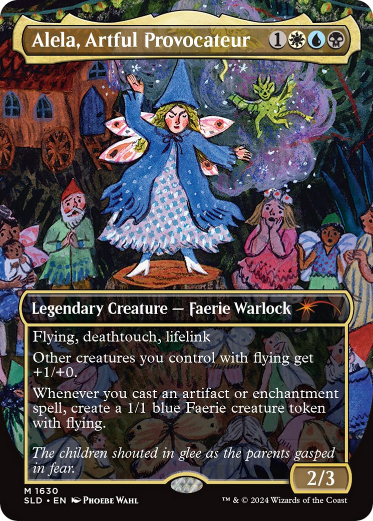 Alela, Artful Provocateur (1630) (SLD-1630) - Secret Lair Drop (Borderless)