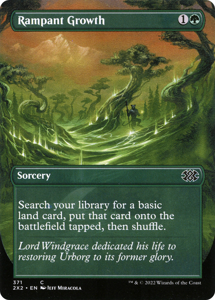 Rampant Growth (Borderless) (2X2-371) - Double Masters 2022