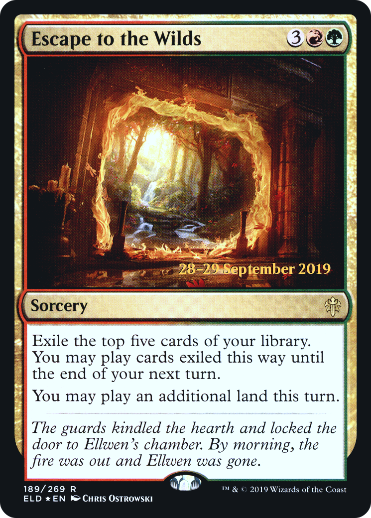 Escape to the Wilds (PRE-189) - Throne of Eldraine Promos Foil