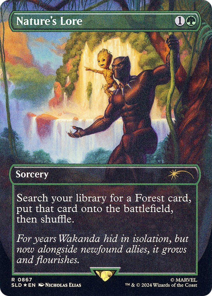 Nature's Lore (SLD-867) - Secret Lair Drop (Borderless) Foil