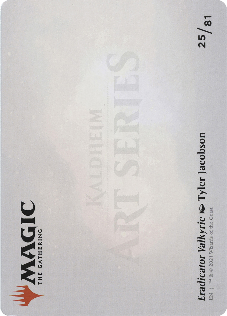 Eradicator Valkyrie // Eradicator Valkyrie (ASKHM-025) - Art Series: Kaldheim (Borderless) Foil