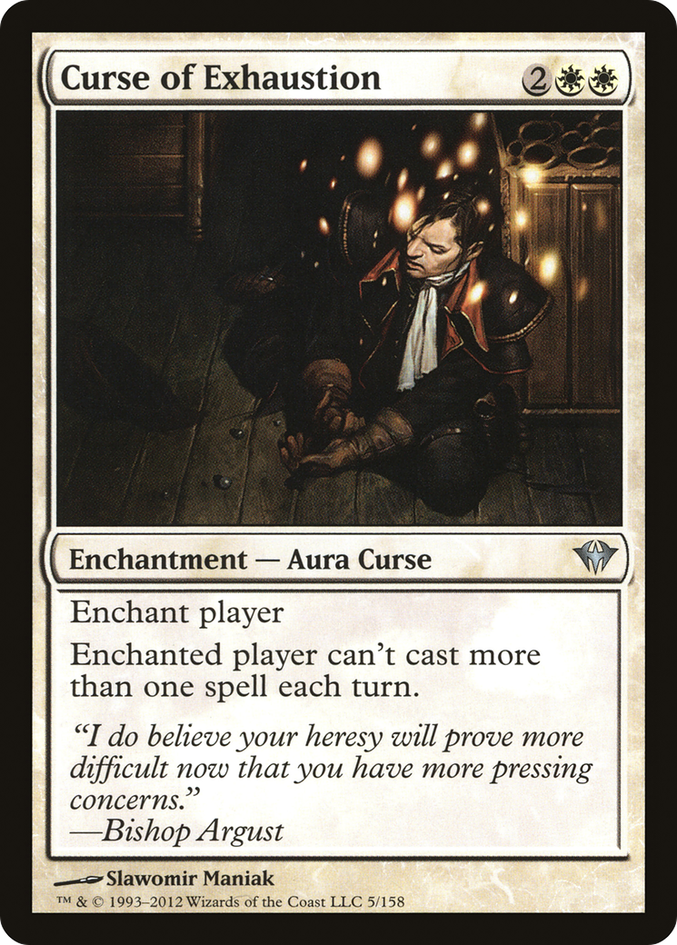 Curse of Exhaustion (DKA-005) - Dark Ascension Foil