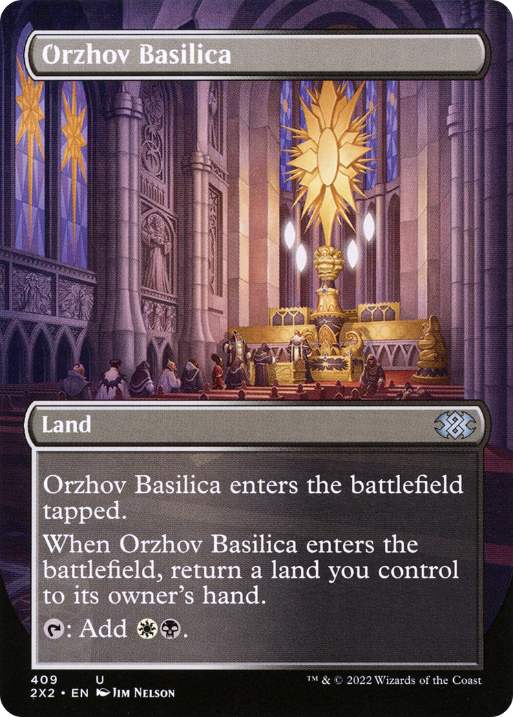 Orzhov Basilica (Borderless) (2X2-409) - Double Masters 2022 Foil