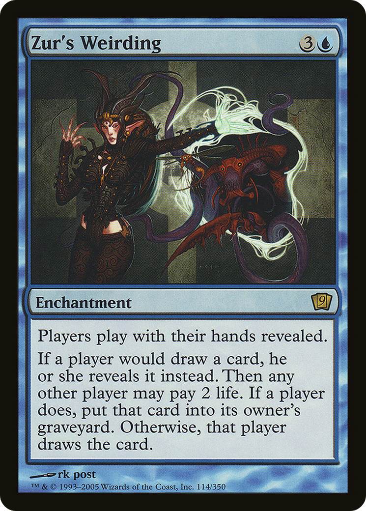 Zur's Weirding (9ED-114★) - 9th Edition Foil