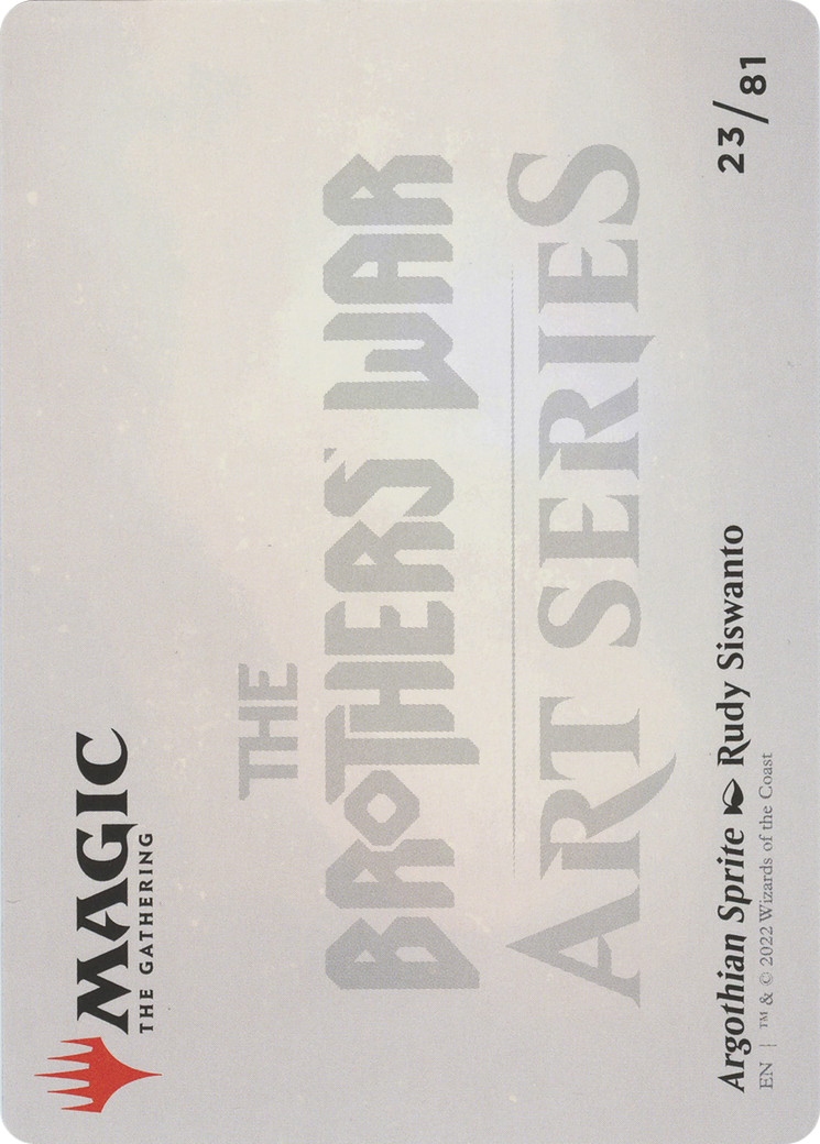 Argothian Sprite // Argothian Sprite (ABRO-023) - The Brothers' War Art Series (Borderless) Foil