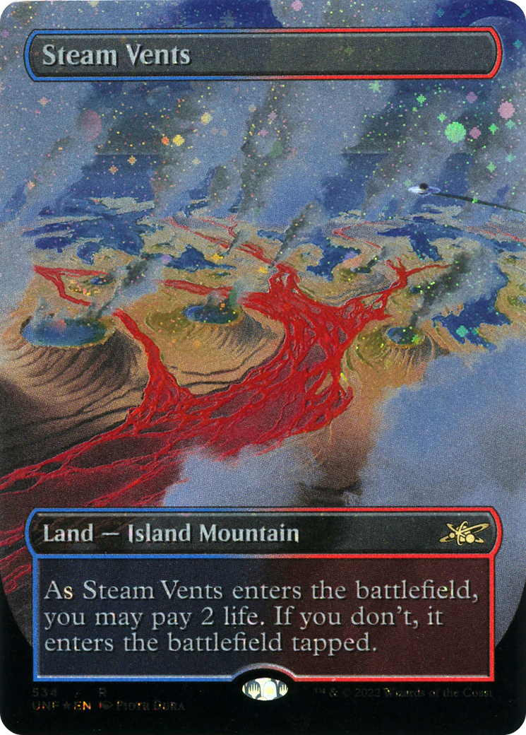 Steam Vents (Borderless) (Galaxy Foil) (UNF-534) - Unfinity Foil
