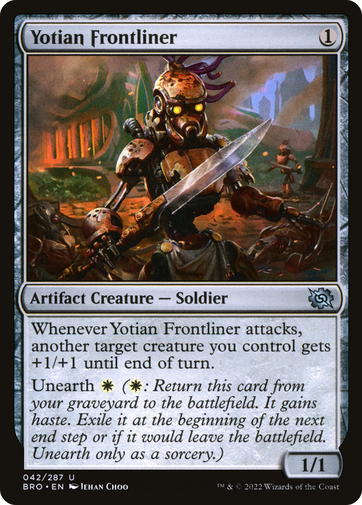 Yotian Frontliner (BRO-042) - The Brothers' War Foil