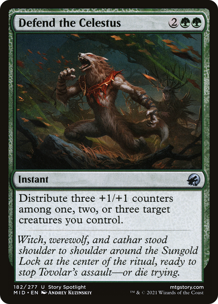 Defend the Celestus (MID-182) - Innistrad: Midnight Hunt Foil