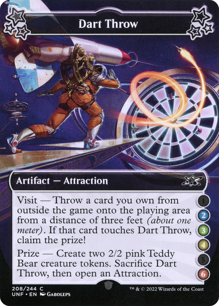 Dart Throw (2-3-4-6) (UNF-208) - Unfinity Foil