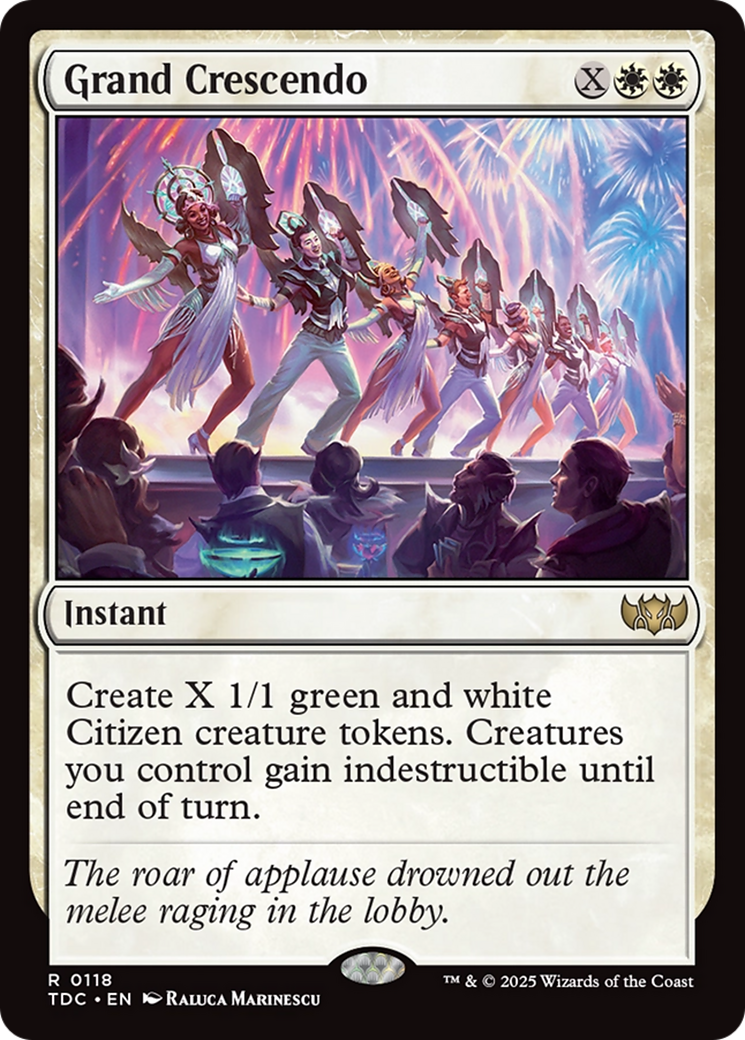 Grand Crescendo (TDC-118) - Commander: Tarkir: Dragonstorm