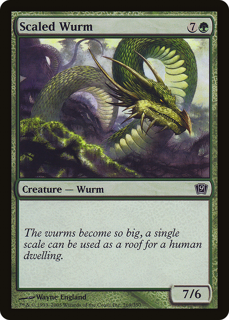 Scaled Wurm (9ED-269★) - 9th Edition