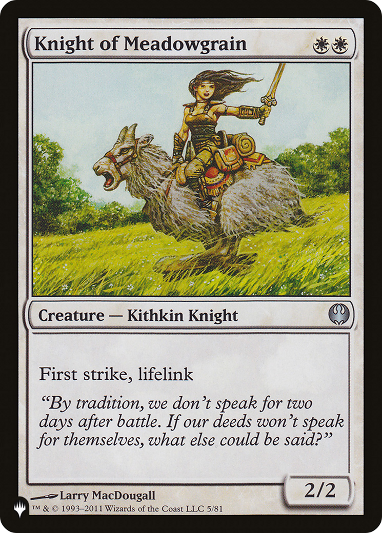 Knight of Meadowgrain (LIST-005) - The List