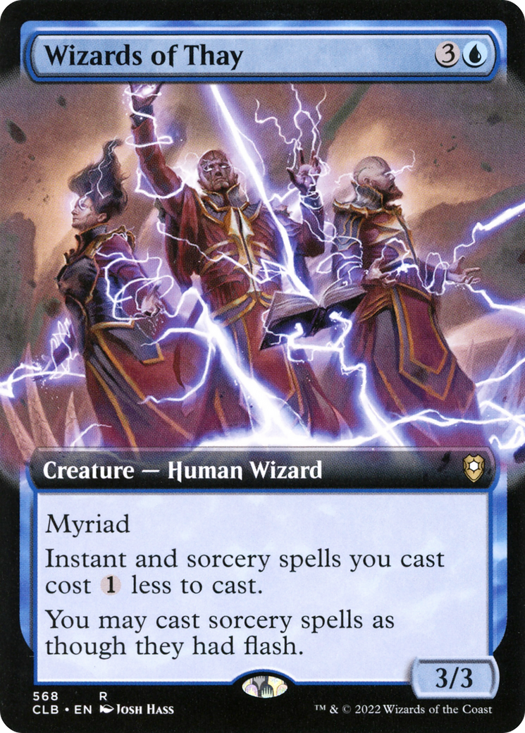 Wizards of Thay (Extended Art) (CLB-568) - Commander Legends: Battle for Baldur's Gate: (Extended Art) Foil