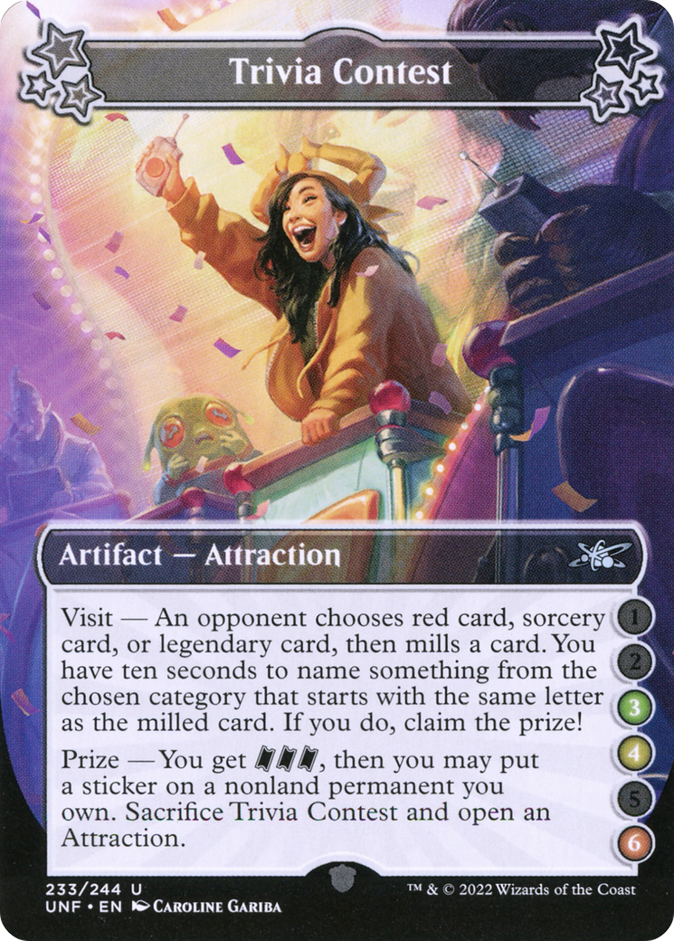 Trivia Contest (3-4-6) (UNF-233) - Unfinity