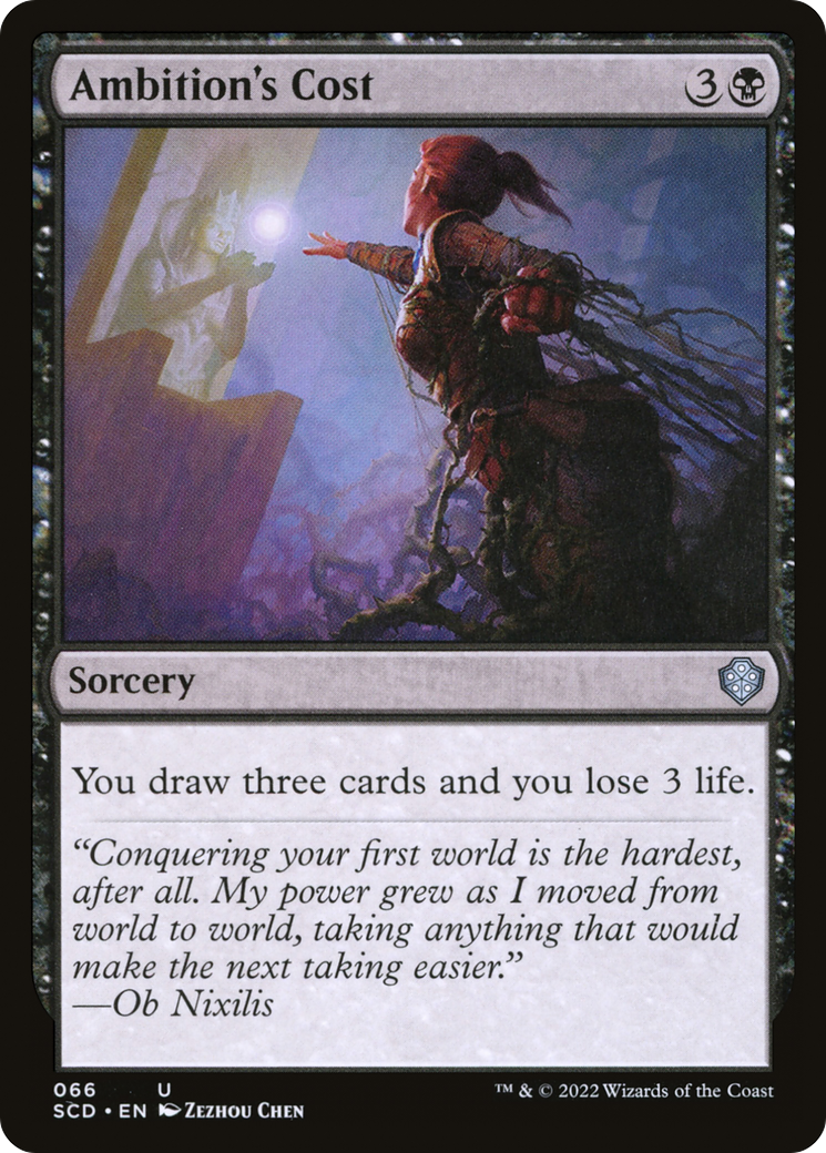 Ambition's Cost (SCD-066) - Starter Commander Decks